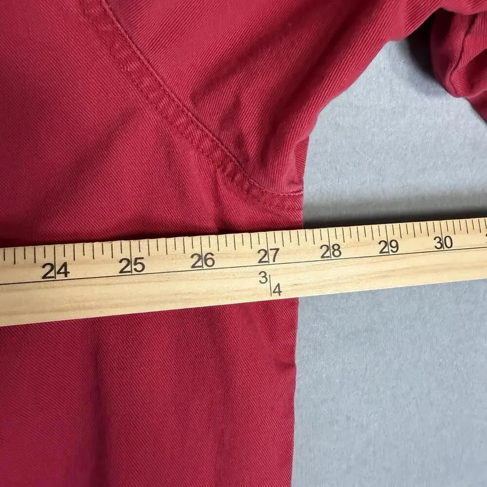 Vintage Levis Jeans Denim Shirt Mens XXL Red Metal Button Western Red Tab 90s